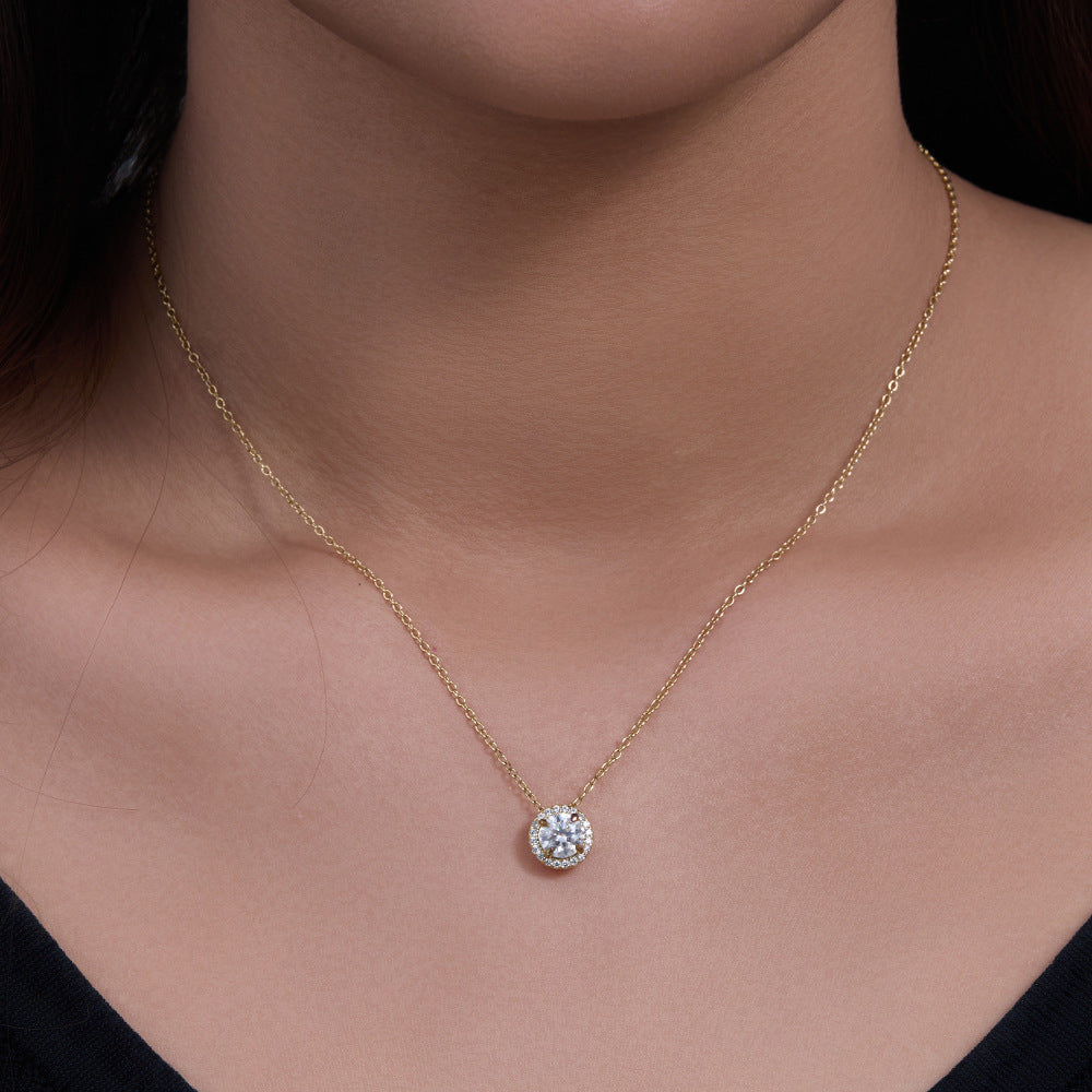 Luna’s StarryCircle Charm Necklace Stella Harte