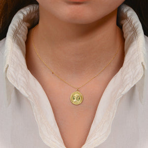 Regal Muse Coin Necklace