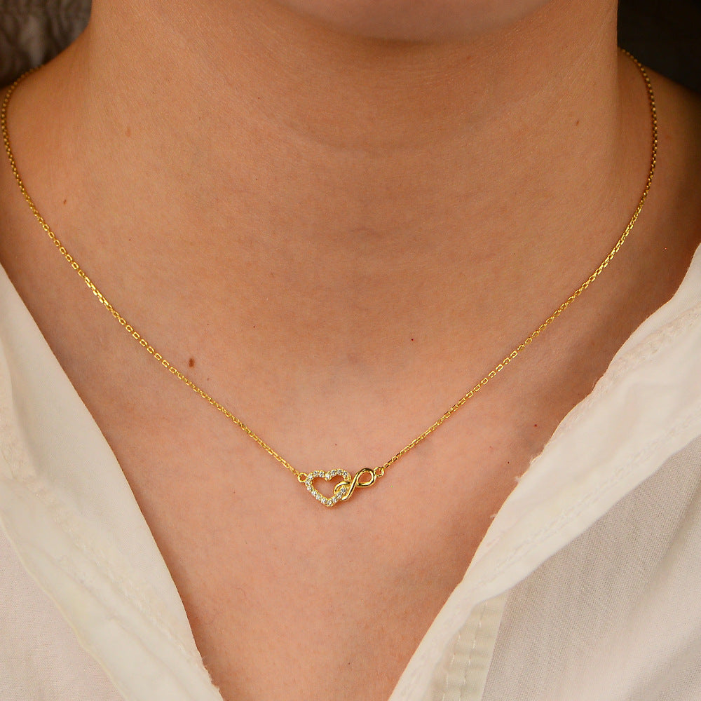 Lily’s LuckyHeart Infinity Necklace