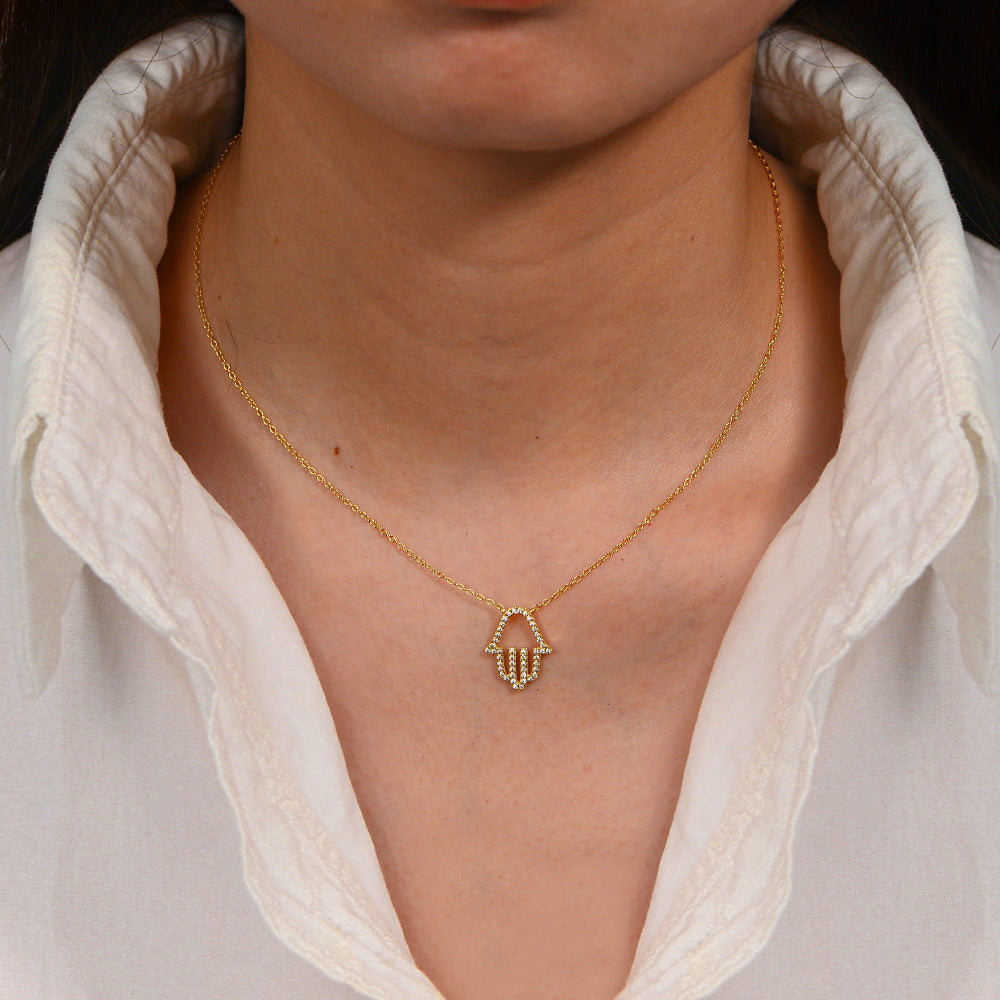 Celestial Palm Whisper Necklace