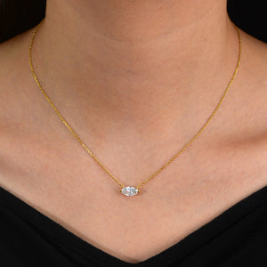 Cat's Eye Zircon Eternal Whisper Necklace