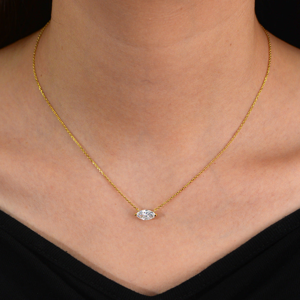 Cat's Eye Zircon Eternal Whisper Necklace Stella Harte