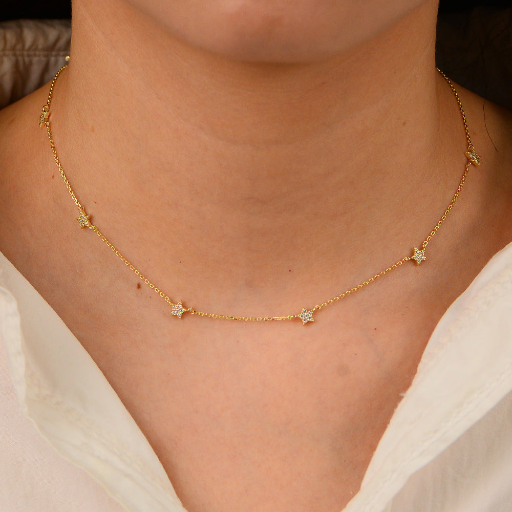 Stella’s Starlit Charm Necklace