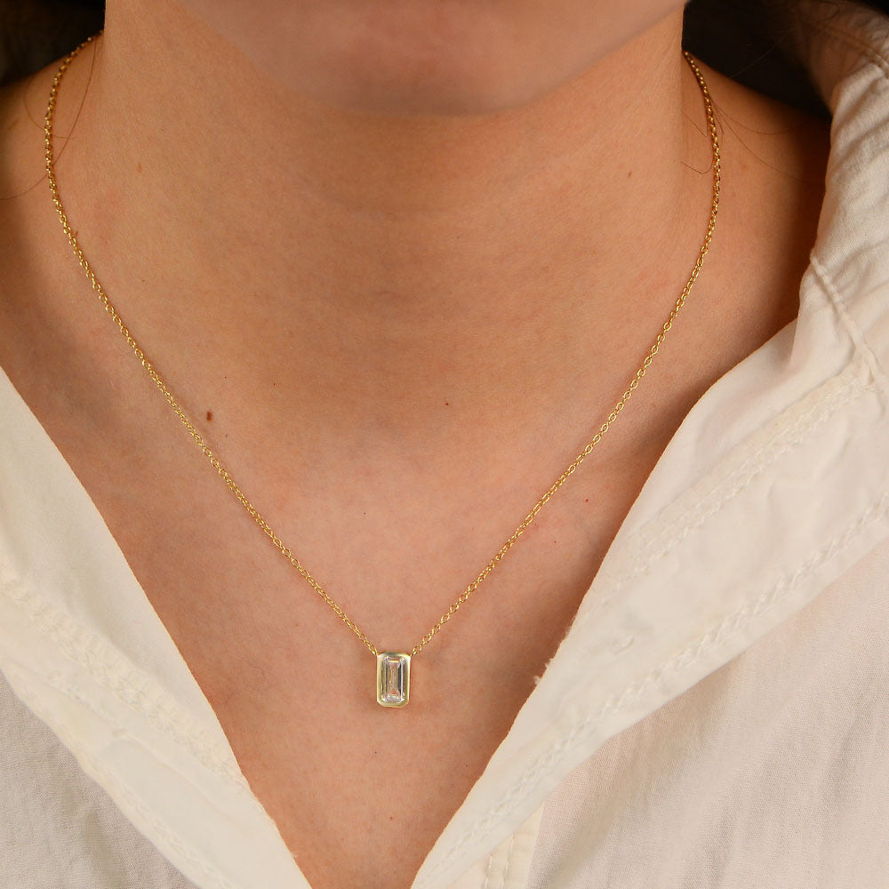 Starlit Zircon Charm Necklace Stella Harte