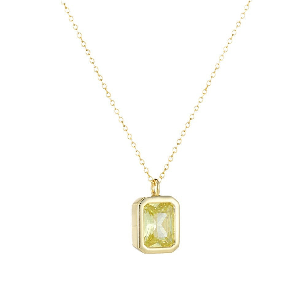 Emma’s OliveGlow Charm Necklace Stella Harte