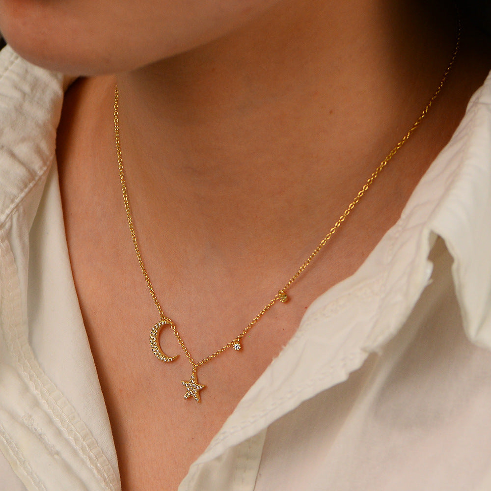 StarryLune Charm Necklace Stella Harte