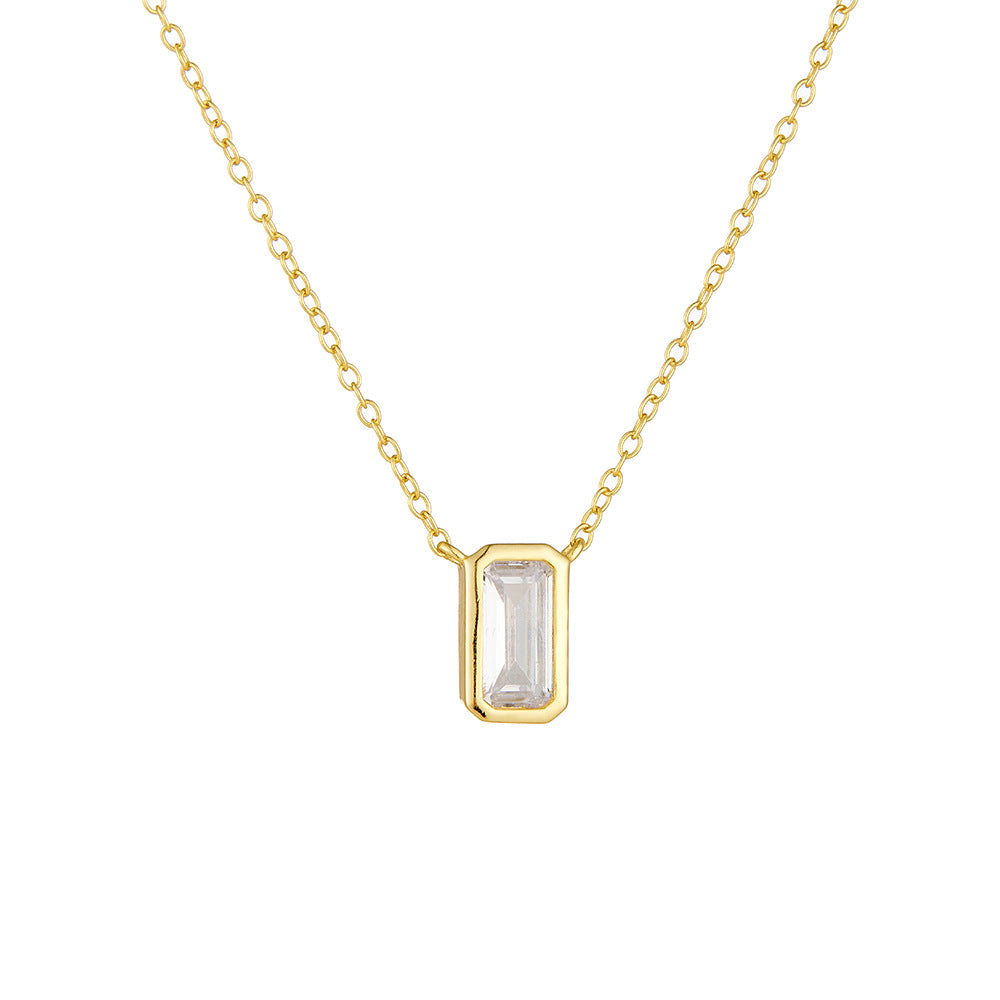 Starlit Zircon Charm Necklace