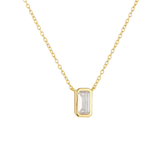Starlit Zircon Charm Necklace