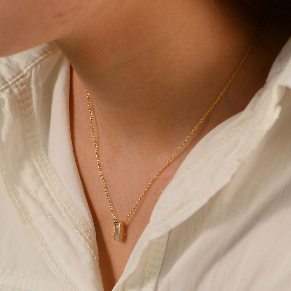 Starlit Zircon Charm Necklace Stella Harte