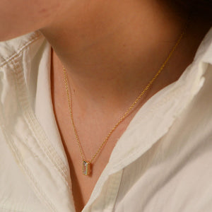 Starlit Zircon Charm Necklace