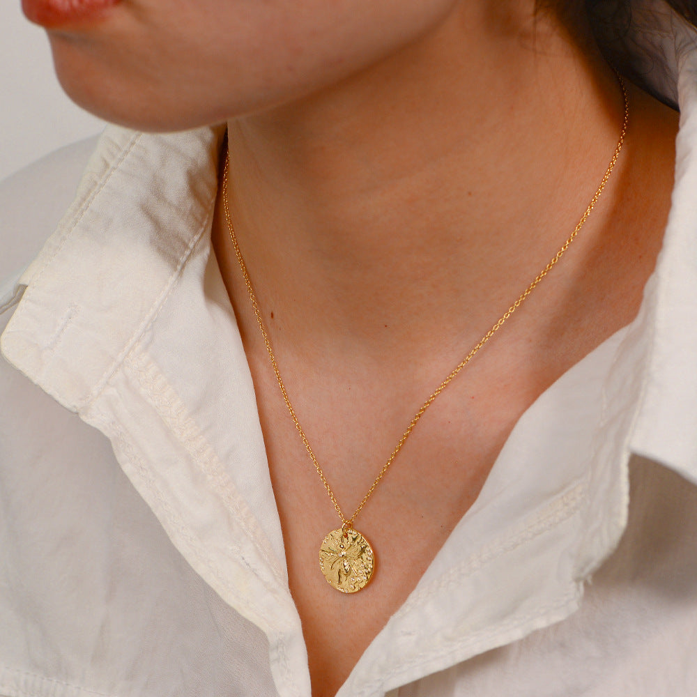 Honeybee Sparkle Whisper Necklace Stella Harte