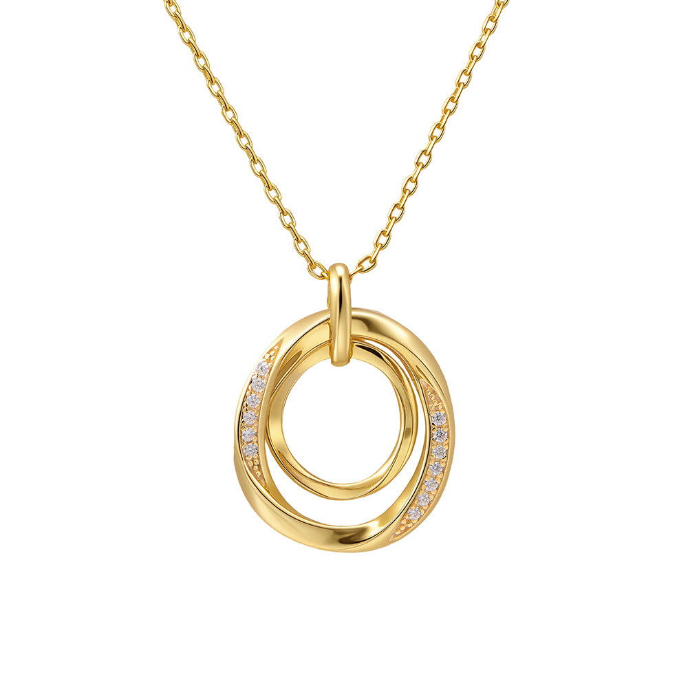 TwinkleTwirl Silver Charm Necklace