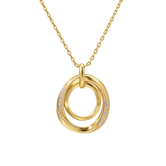 TwinkleTwirl Silver Charm Necklace