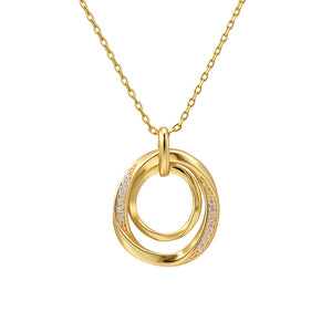 TwinkleTwirl Silver Charm Necklace