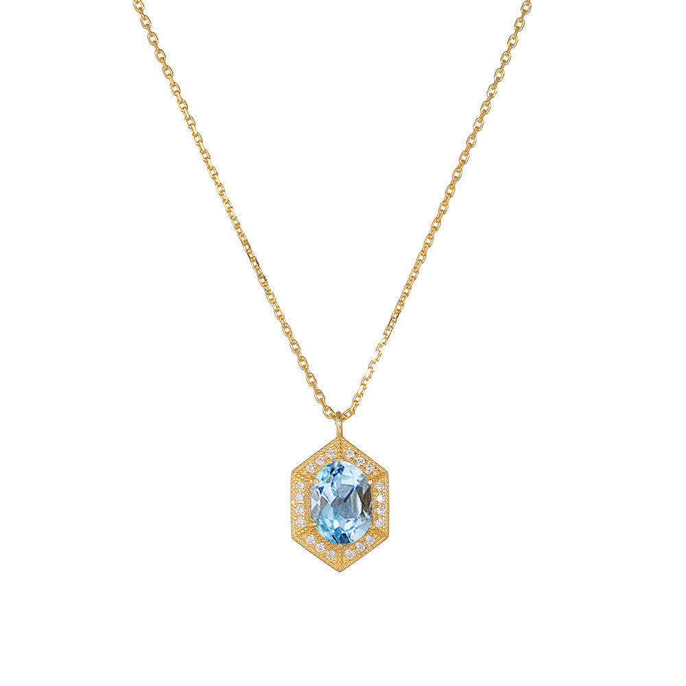 Azure Eternity Glow Necklace