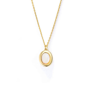 OvalGlow Retro Chic Necklace