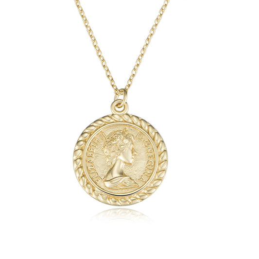 Regal Muse Coin Necklace