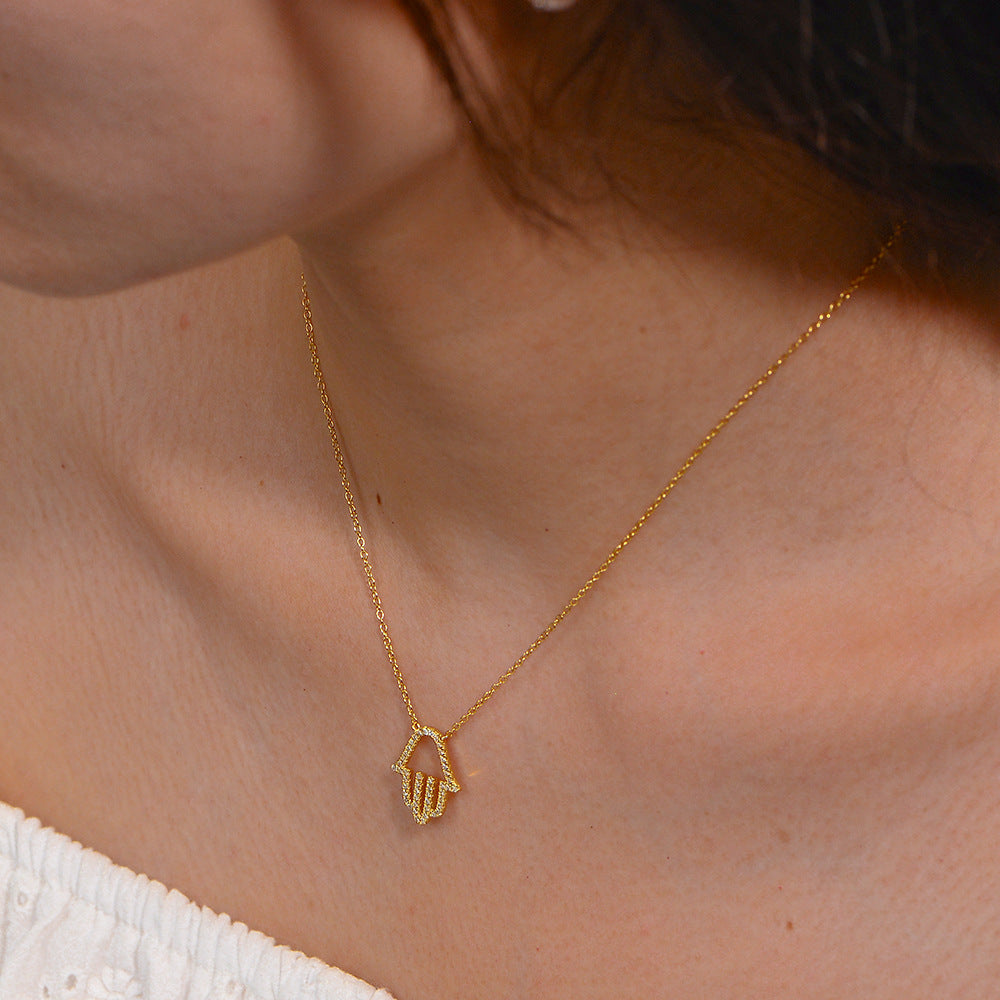 Celestial Palm Whisper Necklace Stella Harte