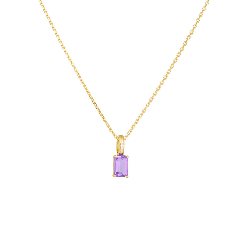 Amethyst Peridot Moonlit Dance Necklace Stella Harte