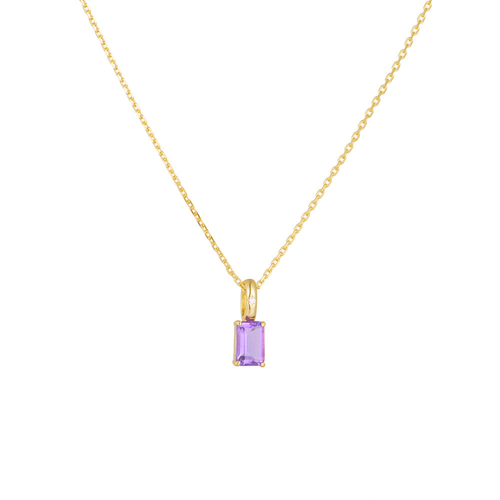 Amethyst Peridot Moonlit Dance Necklace