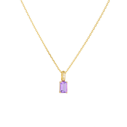 Amethyst Peridot Moonlit Dance Necklace