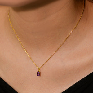 Amethyst Peridot Moonlit Dance Necklace