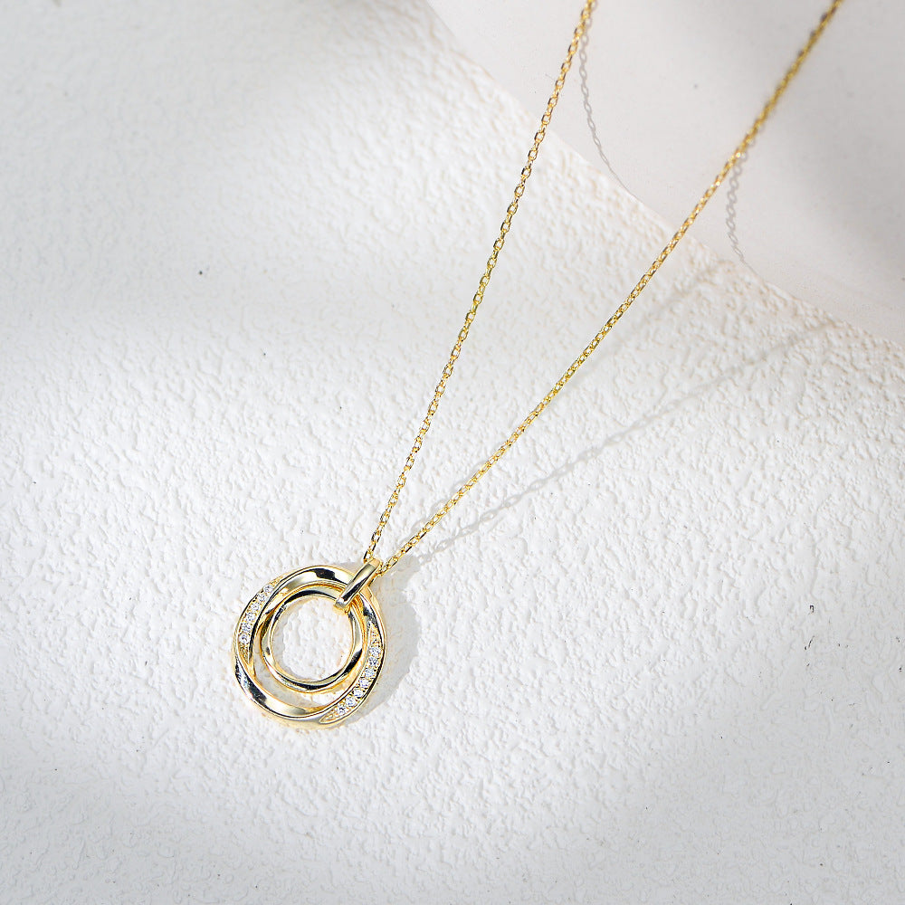 TwinkleTwirl Silver Charm Necklace