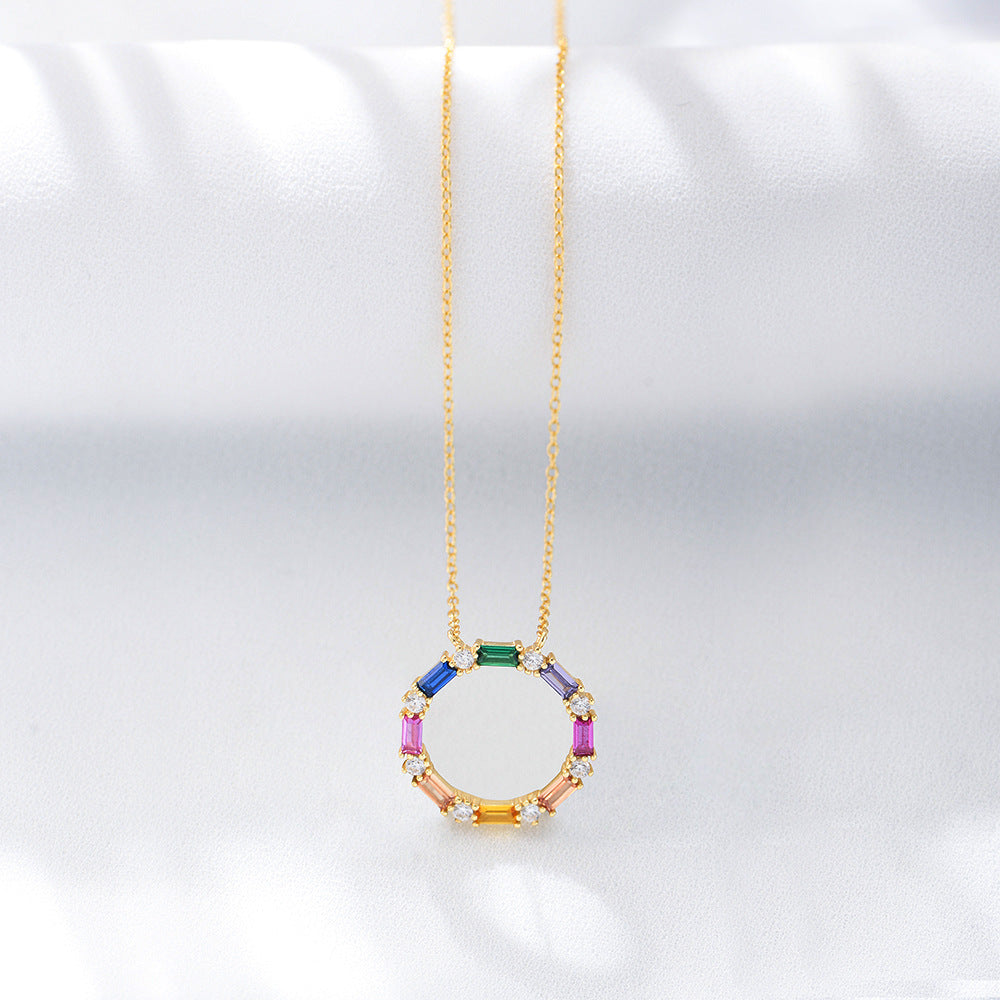 Rainbow Ring Radiance Necklace Stella Harte