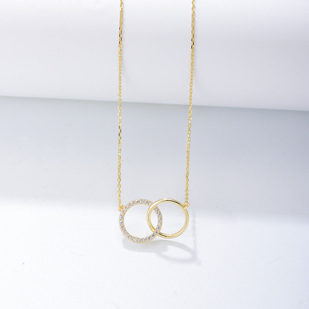 Twin Circle Eternal Bond Necklace Stella Harte