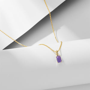 Amethyst Peridot Moonlit Dance Necklace