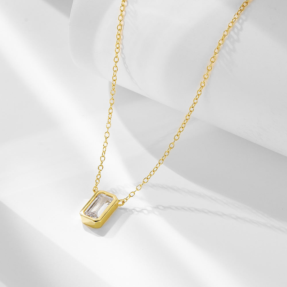 Starlit Zircon Charm Necklace