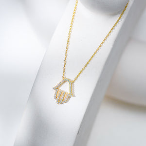 Celestial Palm Whisper Necklace