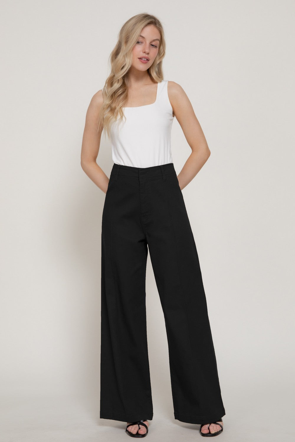 High Waist Wide Leg Pants