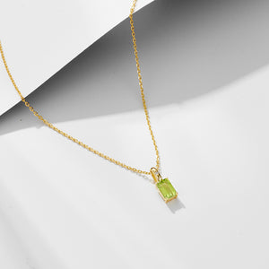 Amethyst Peridot Moonlit Dance Necklace