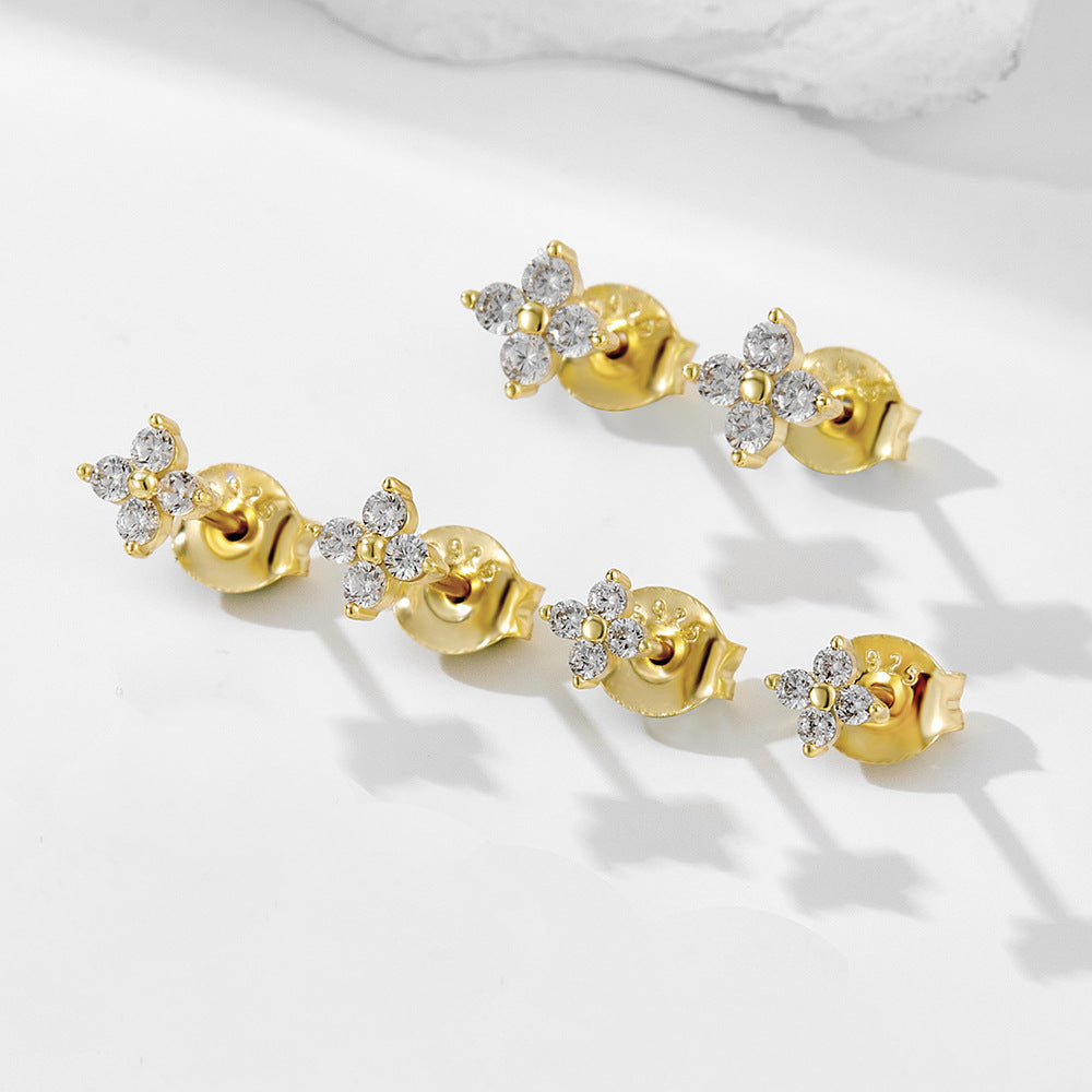 Celestial Cluster Stud Earrings Stella Harte