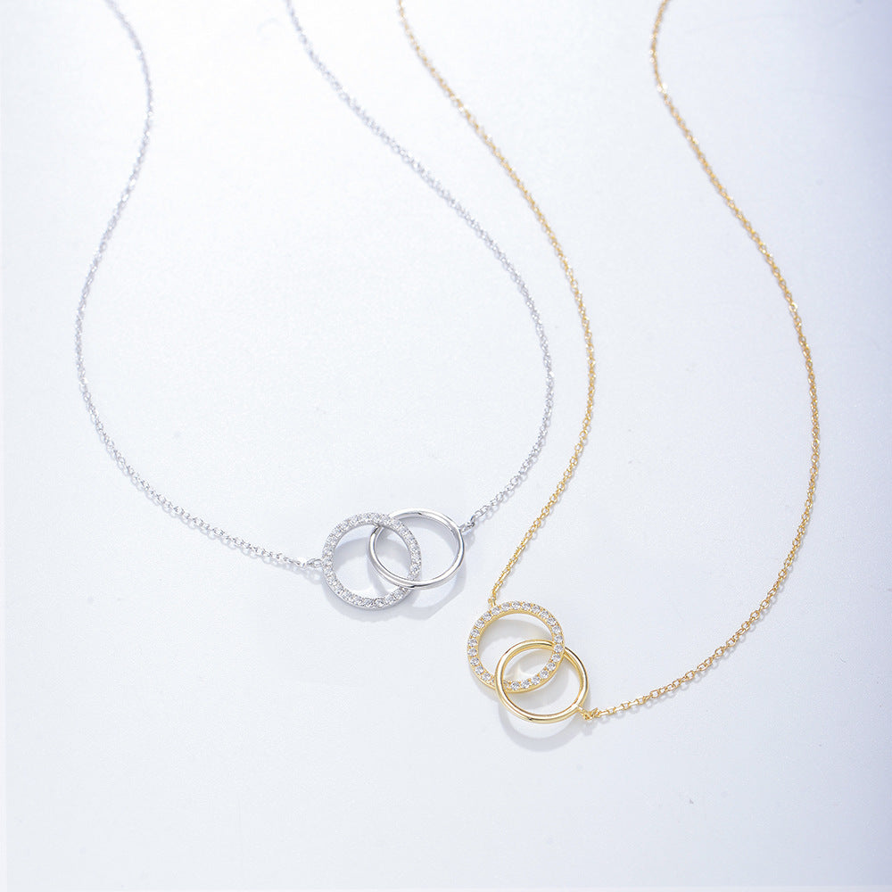 Twin Circle Eternal Bond Necklace