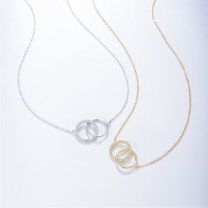Twin Circle Eternal Bond Necklace
