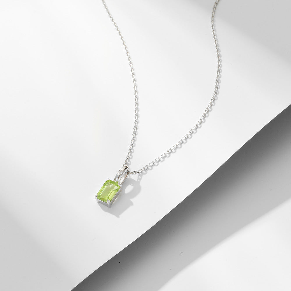 Amethyst Peridot Moonlit Dance Necklace