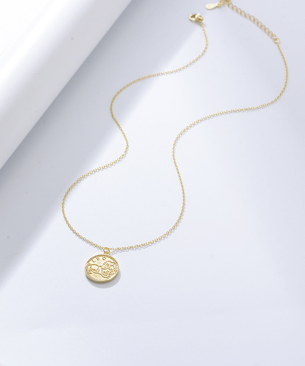 Gilded Zodiac Coin Serenade Necklace Stella Harte