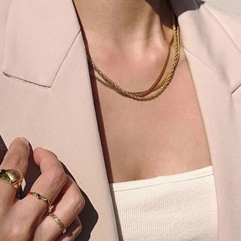 Ethereal Gold Tides Necklace Stella Harte