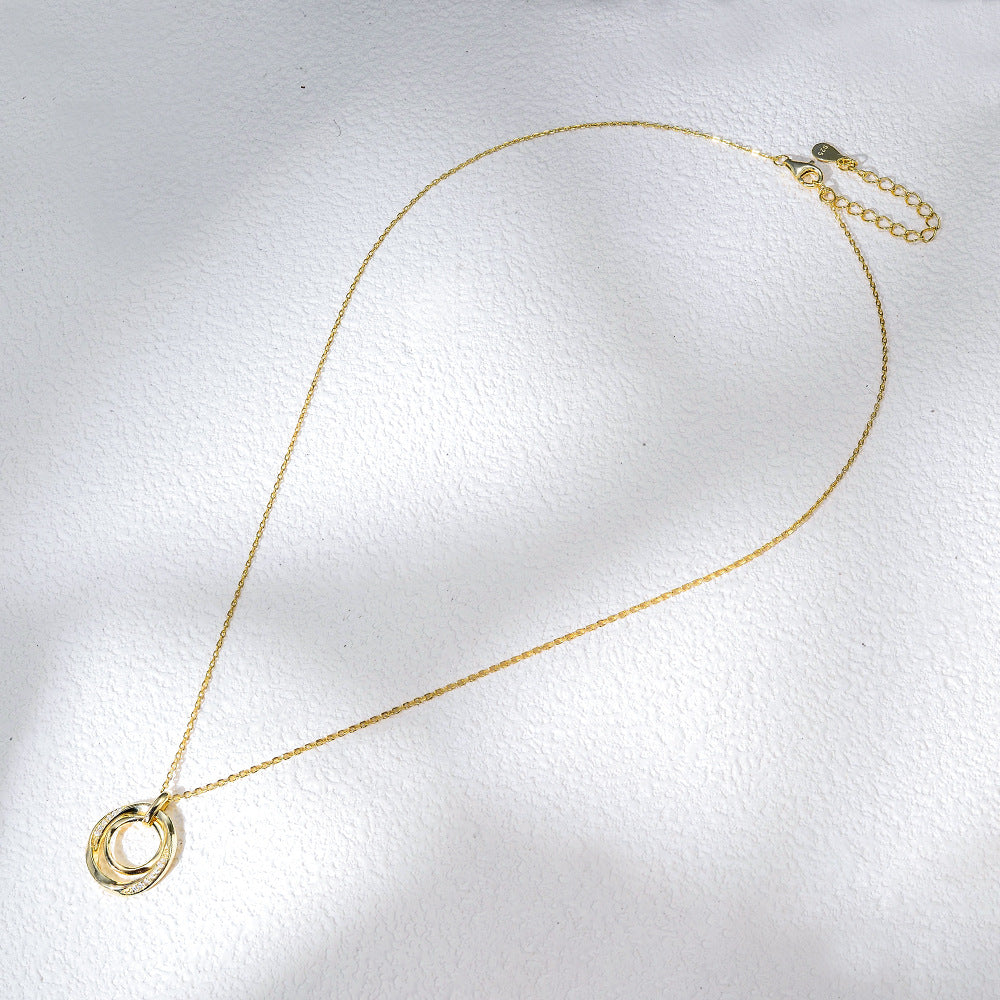 TwinkleTwirl Silver Charm Necklace