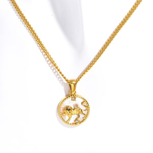 Zodiac Charm Pendant Necklace