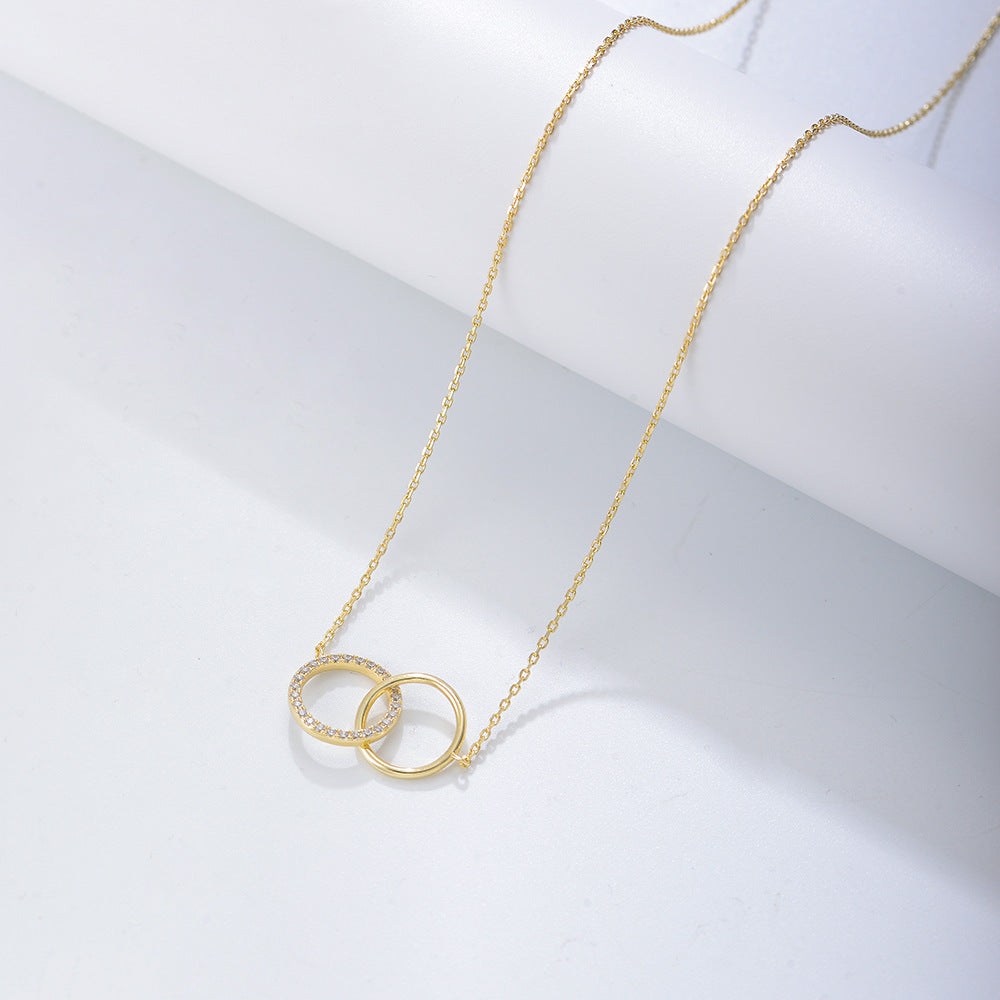 Twin Circle Eternal Bond Necklace