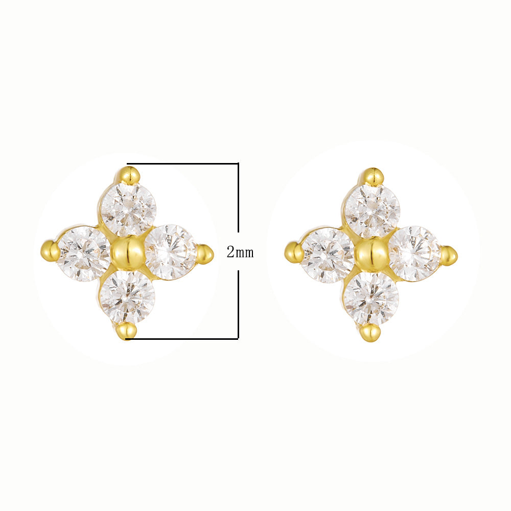 Celestial Cluster Stud Earrings Stella Harte