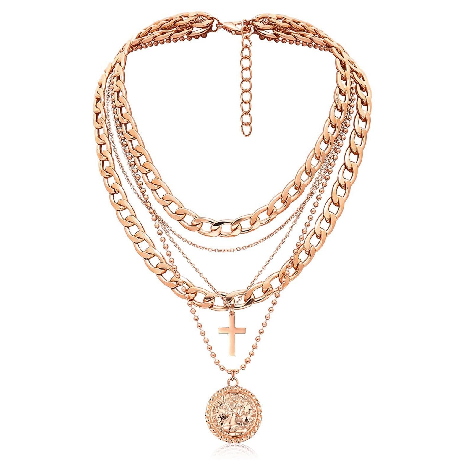 Golden Divinity Layered Necklace Stella Harte