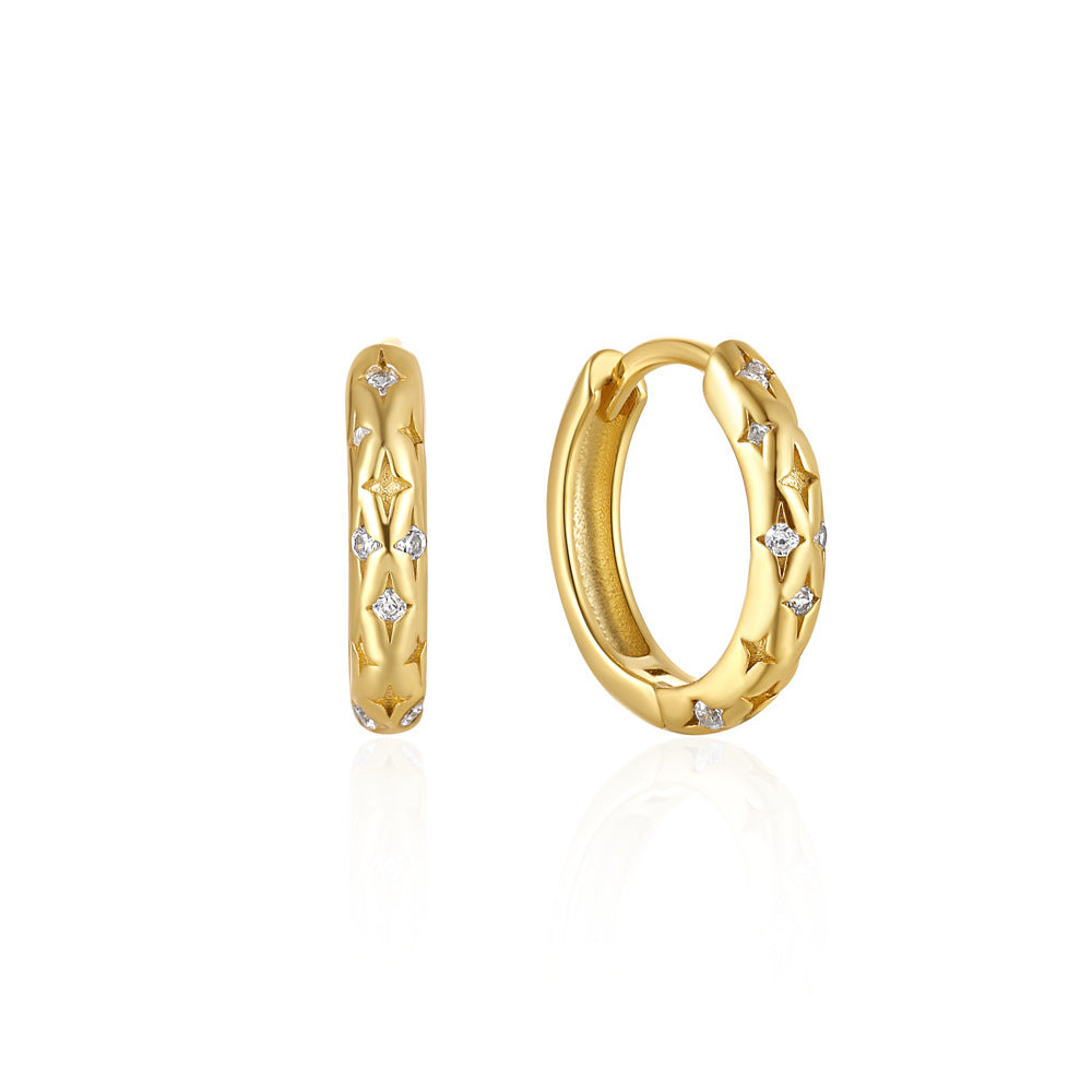 Galaxy Huggies Earrings Stella Harte