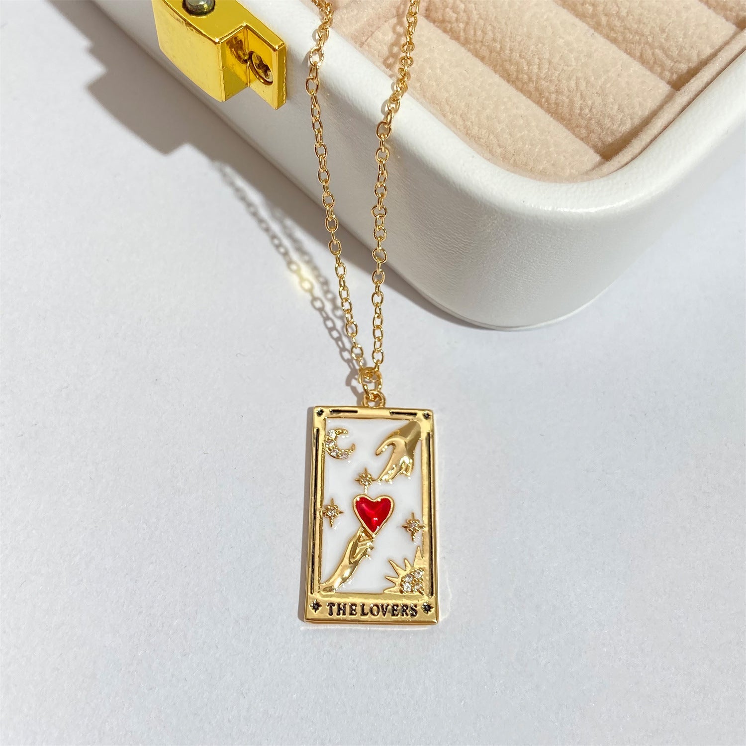 Celestial Tarot Charm Necklace Stella Harte