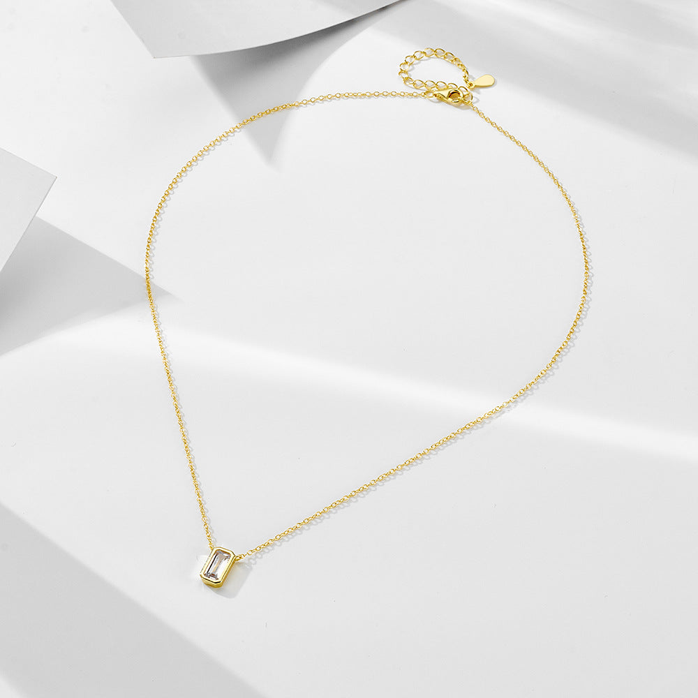 Starlit Zircon Charm Necklace