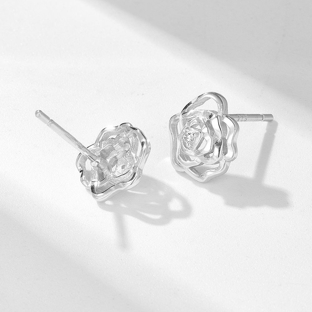 Rose Petal Sparkle Earrings Stella Harte
