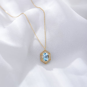 Azure Eternity Glow Necklace